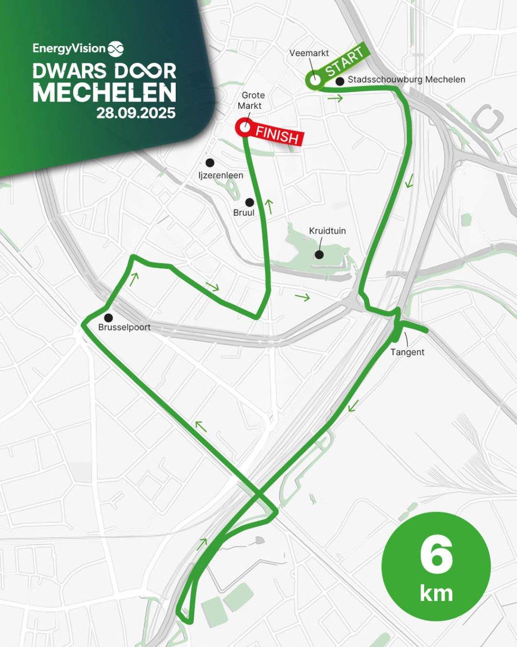 Parcours Dwars door Mechelen - 6km
